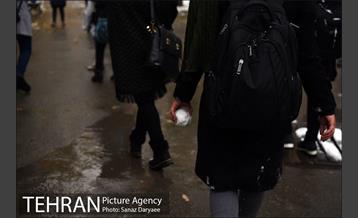 بارش برف پاییزی در تهران 14