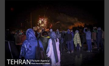 نورافشانی ویژه پُل طبیعت در شب نوروز ۱۴۰۰