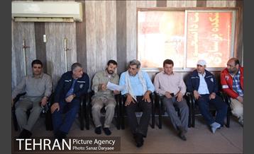 بازدید شهردار تهران از بخش سیل زده بستان خوزستان 2