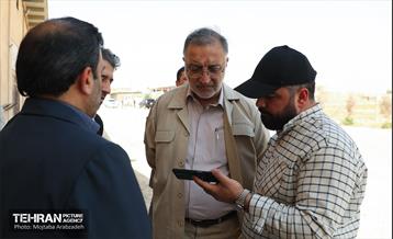 بازدید شهردار تهران از موکب علی ابن موسی الرضا(ع) و صاحب الزمان(عج)