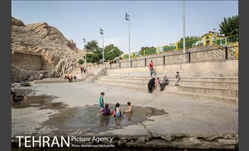 آبتنی تابستانی در چشمه علی 2