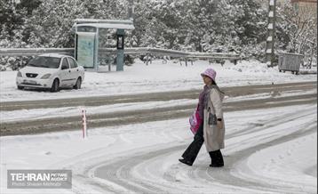 بارش برف زمستانی در تهران 1