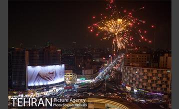 نورافشانی میدان ولیعصر(عج) به مناسبت روز مادر 5