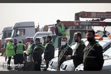 مانور برف روبی منطقه 19 شهرداری تهران 20