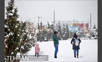 تفریحات برفی در پارک پردیسان تهران 18