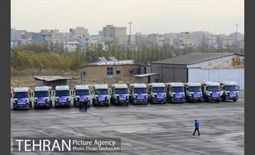 مانور ماشین آلات و تجهیزات ستاد برف روبی شهرداری تهران 3