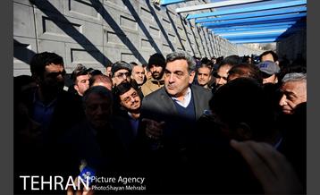 افتتاح پروژه زیرگذر استاد معین 8