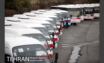 آیین بهره برداری از ۱۱۰ دستگاه اتوبوس و مینی بوس ناوگان حمل و نقل عمومی تهران 6