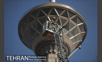 بازدید دکتر نجفی از مانور نیروهای آتش نشانی 7