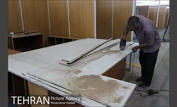 آماده سازی نمایشگاه بین المللی کتاب تهران 13