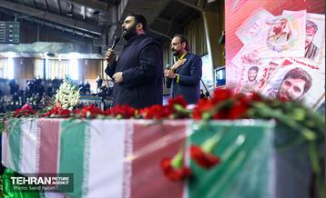 تشییع دو شهید گمنام دفاع مقدس در وزارت ورزش و جوانان 19