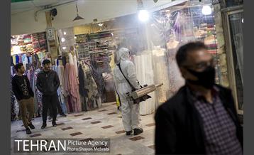 ضدعفونی و پاکسازی بازار تجریش 24