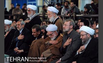 تشییع شهدای آتش نشان در شبستان مصلی 21