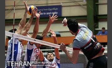 دیدار تیم های والیبال بانک سرمایه و هاوش گنبد