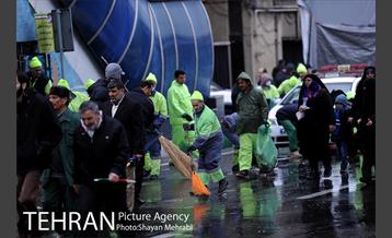 خدمات شهرداری تهران در پایان راهپیمایی یوم الله 22 بهمن 28