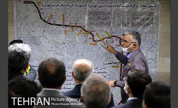 بازدید شهردار تهران از خط 6 مترو تهران 5