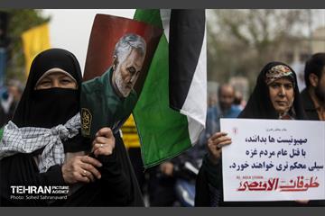 راهپیمایی مردم تهران در محکومیت جنایات رژیم صهیونیستی 7