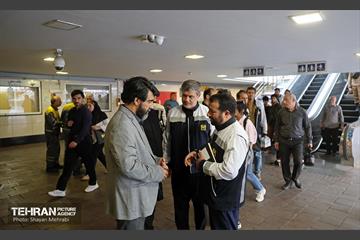 بازدید سخنگوی شهرداری تهران از مترو تهران 5