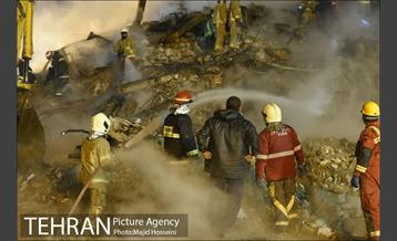 سومین شب عملیات امداد ونجات حادثه پلاسکو 16