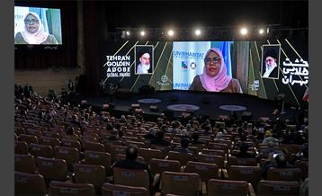 مراسم اختتامیه پنجمین دوره جایزه جهانی خشت طلایی تهران 10