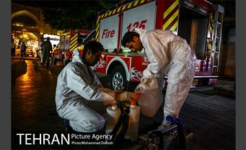 ضدعفونی بازارچه شهر ری و حرم عبدالعظیم حسنی (ع) 5