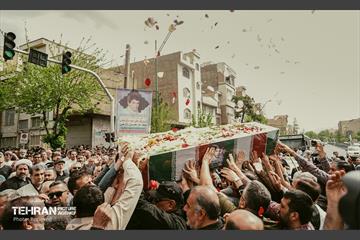 تشییع پیکر مطهر شهید محمد حسن زارعی در منطقه ۸ 1