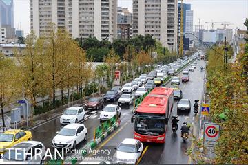بارش باران پاییزی در تهران 21