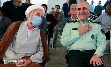 آیین کلنگ زنی ساخت سومین کلانتری منطقه هشت