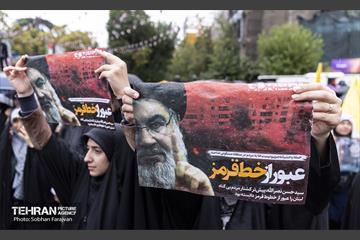 تجمع مردم تهران در محکومیت به شهادت رساندن سیدحسن نصرالله 6