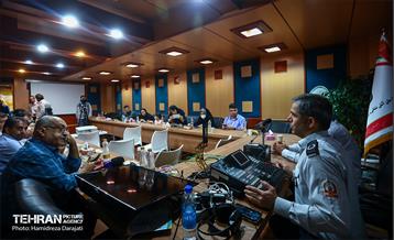 نشست خبری مدیر عامل سازمان آتش نشانی  2