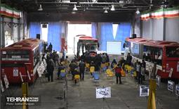 بازدید اصحاب رسانه از مراکز بازسازی ناوگان اتوبوسرانی 1