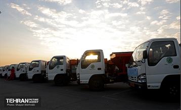 رزمایش زمستانه مشترک شهرداری تهران و پلیس راهور 65