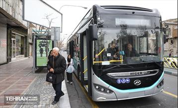 بهره‌برداری از اتوبوس های برقی شهر تهران 42