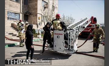 مانور عملیاتی آتشنشانان جنوب تهران 8