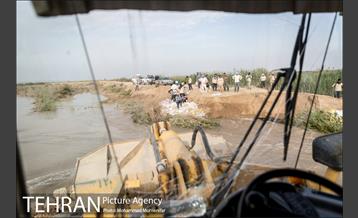 ساخت سیل بند در روستای سابله 14