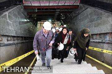 بازدید اعضا شورای شهر تهران از خط ۶ مترو 17