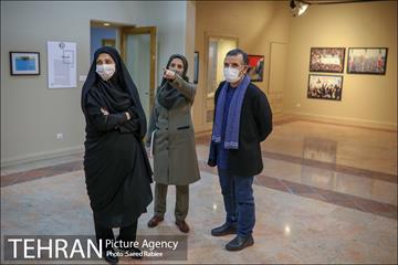 بازدید مدیران شهری و اعضای شورای شهر تهران از نمایشگاه تهران از منظر هنرمندان-2 37