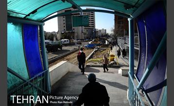 زیرگذر استاد معین قبل از افتتاح 43