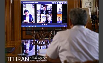 نشست آنلاین شهردار تهران با روسای سازمان های بین المللی مقیم در تهران 5