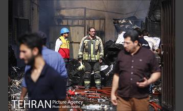 آتش سوزی در کارخانه رنگ  8