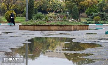 بارش باران پاییزی در تهران 12