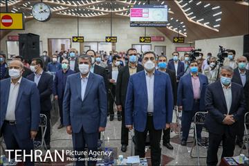 مراسم بهره برداری از ایستگاه های مترو اقدسیه و مرزداران 11