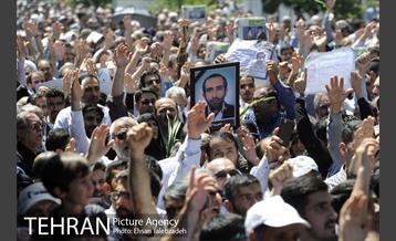 تشییع پیکر شهدای حادثه تروریستی تهران 31