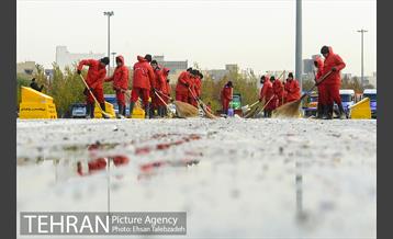 مانور ماشین آلات و تجهیزات ستاد برف روبی شهرداری تهران 20