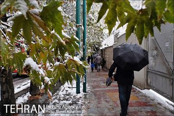 بارش اولین برف پاییزی در تهران 15