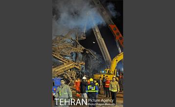 امداد رسانی شبانه در حادثه پلاسکو 43