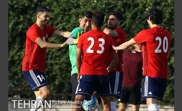تمرین تیم ملی فوتبال ایران