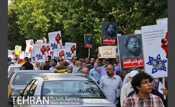 تظاهرات بعد از نماز جمعه تهران برای میانمار 5