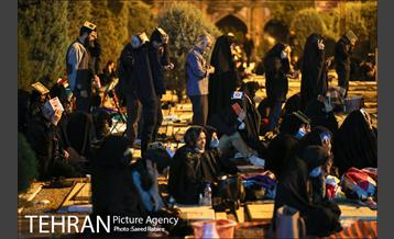 مراسم احیای شب بیست و سوم ماه مبارک رمضان در گلزار شهدای بهشت زهرا(س) 30