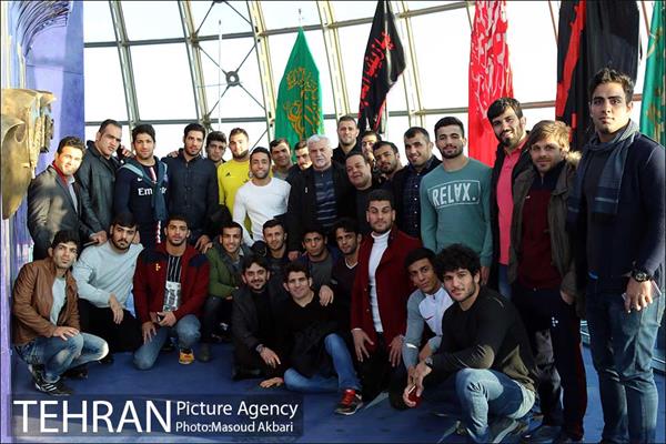 بازدید تیم ملی کشتی فرنگی از برج میلاد تهران
